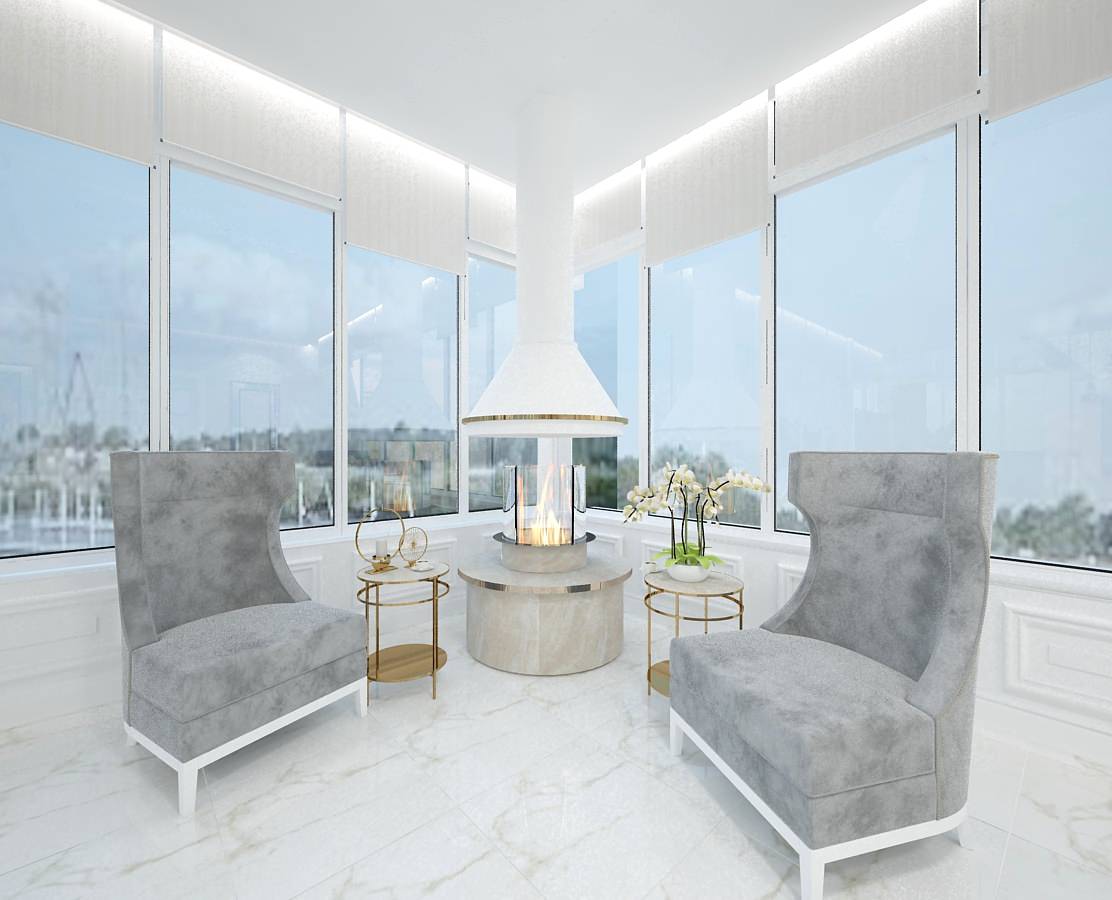 Квартира с террасой на Крестовском острове, 357 м2