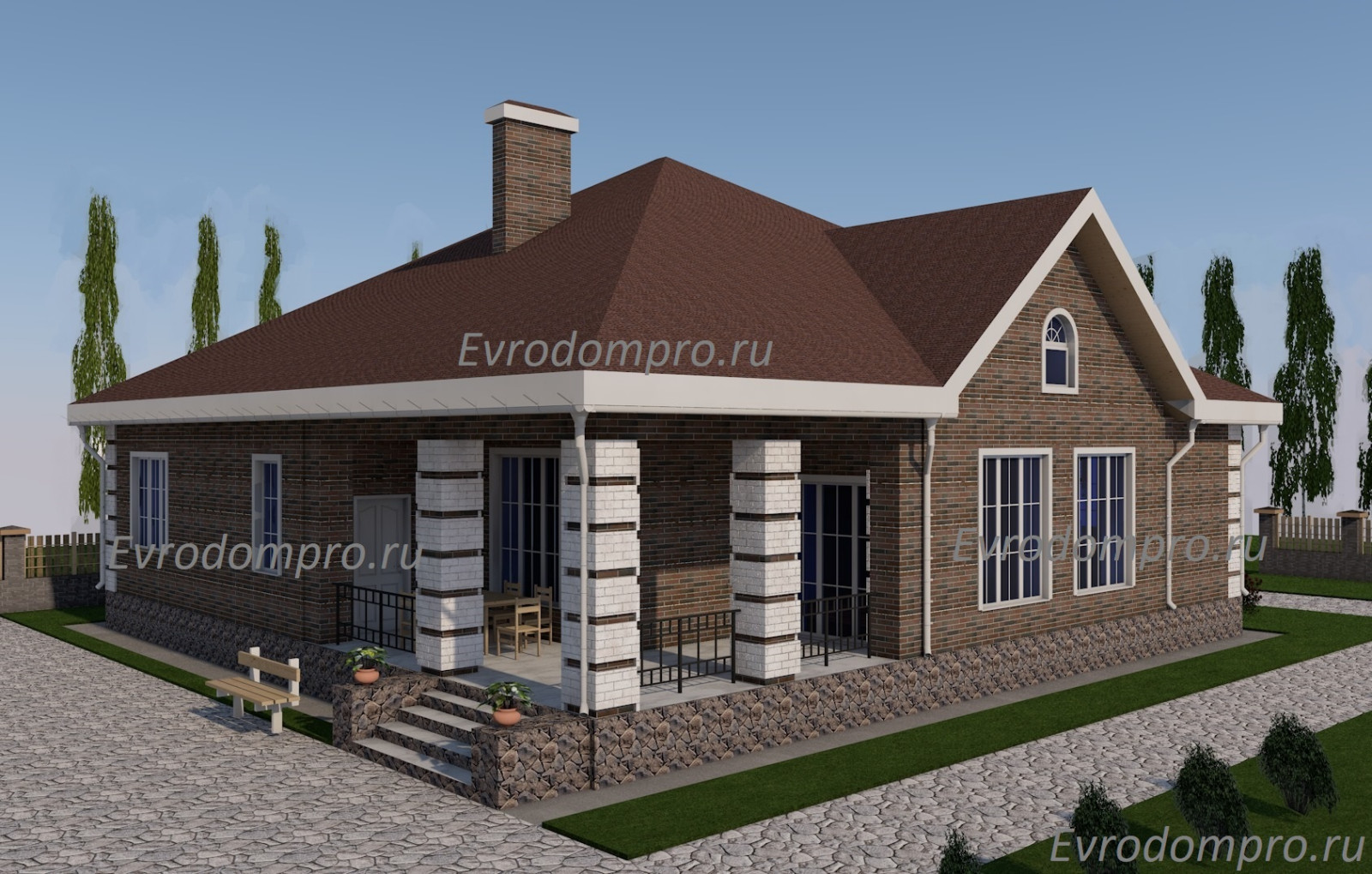 Проект дома в классическом стиле R-300-2