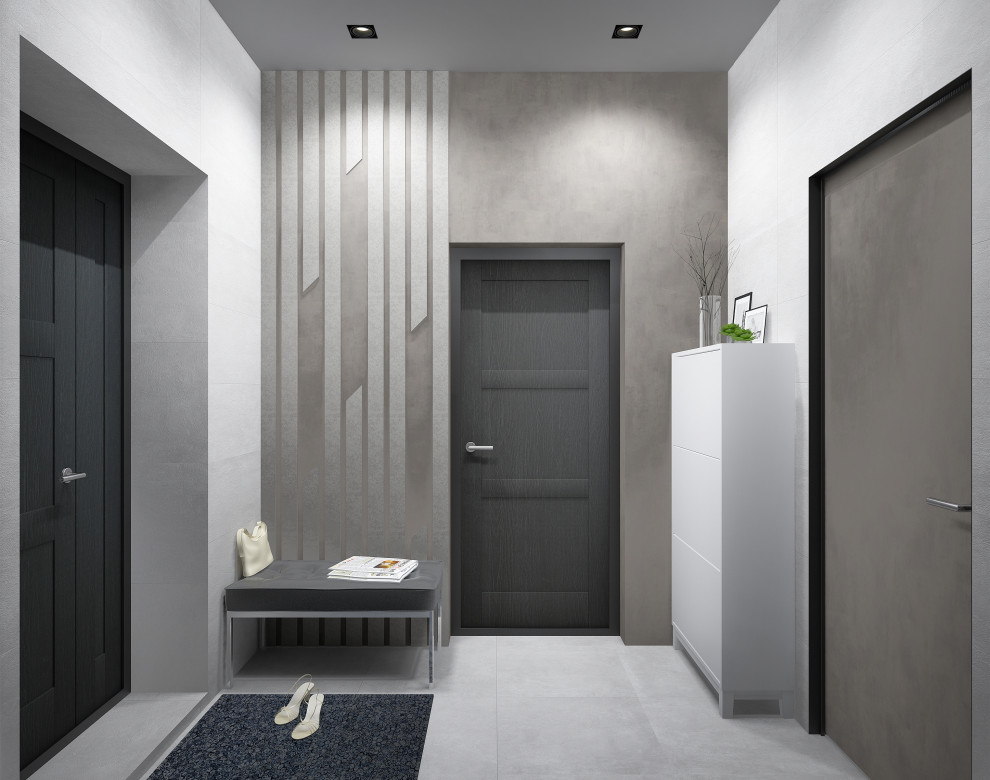 МОНОХРОМ С АКЦЕНТАМИ. Современный графичный интерьер.