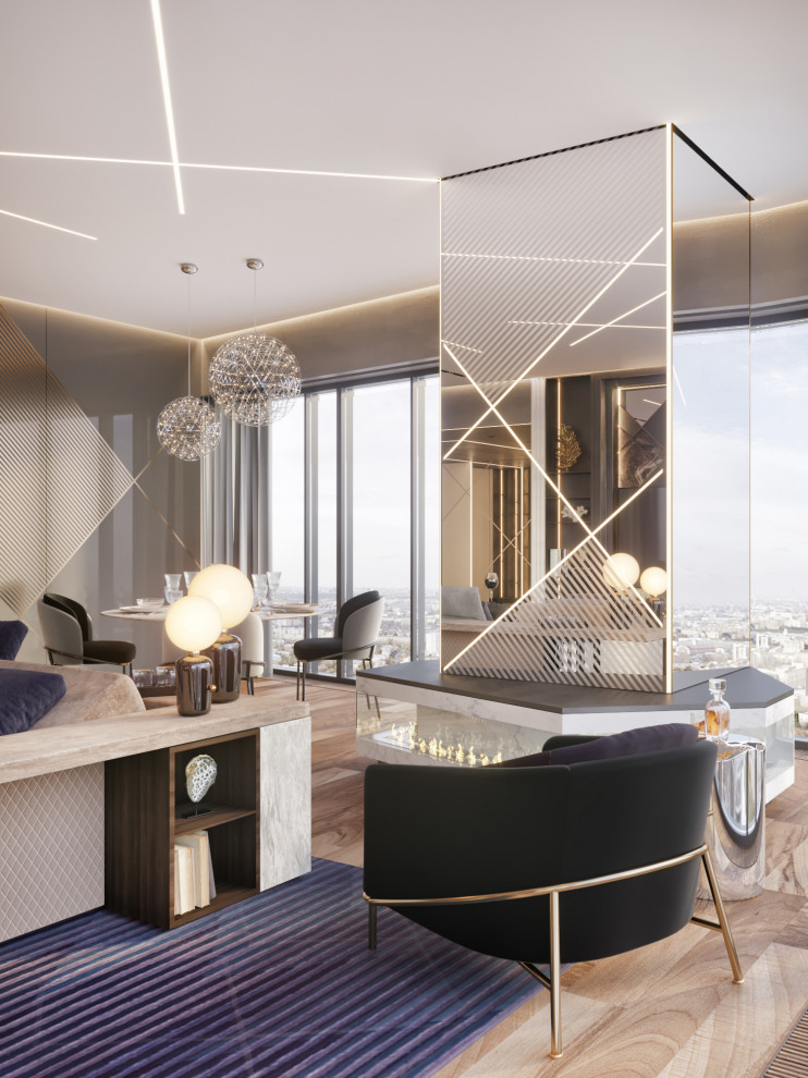 Apartments in the skyscraper «OKO»