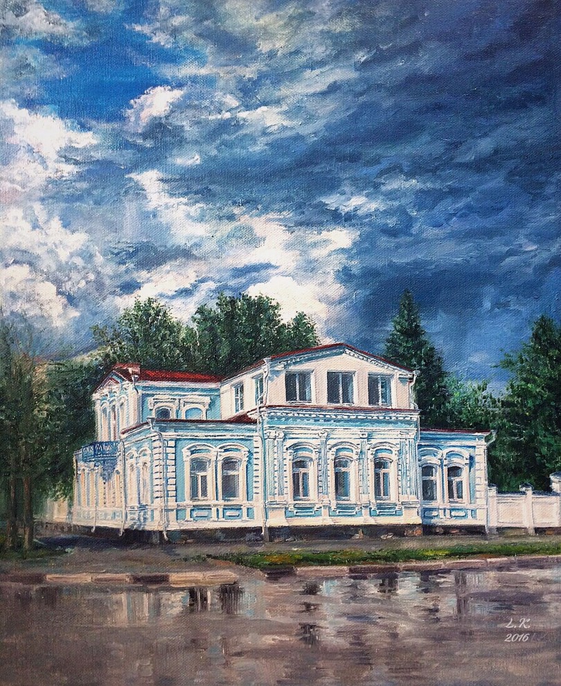 Архитектура; холст, масло