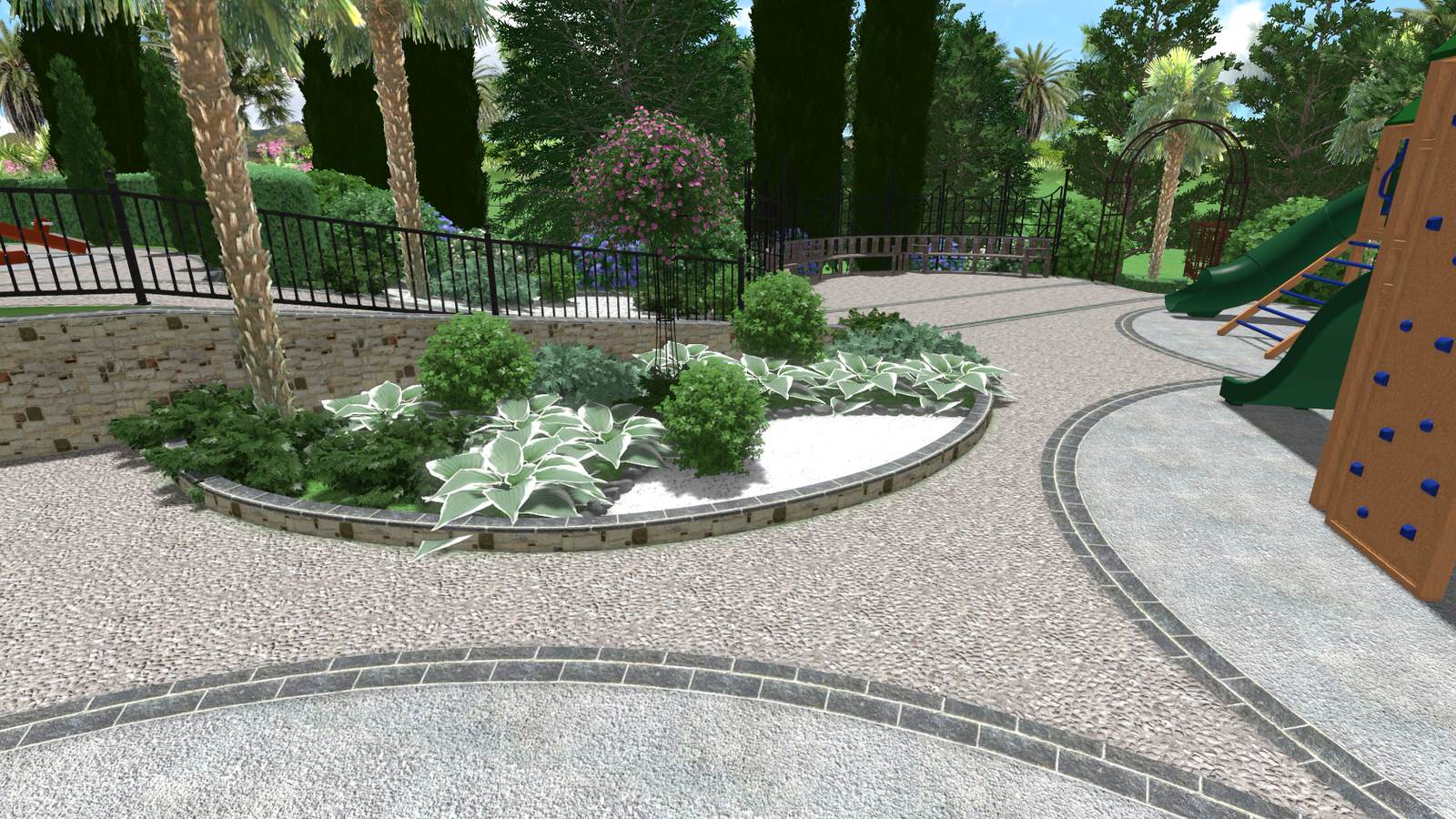 Детская площадка для санатория.