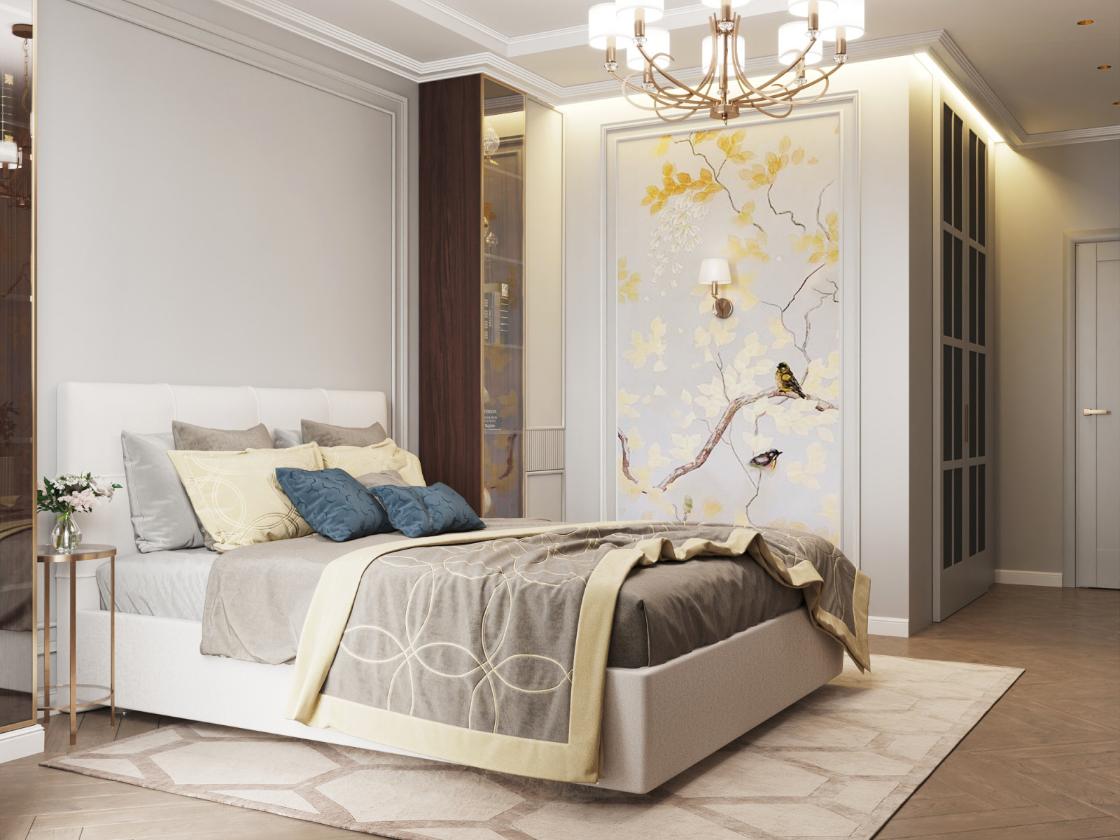 "Зазеркалье", дизайн 2комнатной квартиры 66 м2