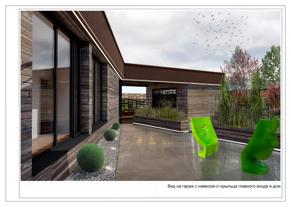 Жилой дом с эксплуатируемой кровлей в посёлке Велегож Парк Престиж