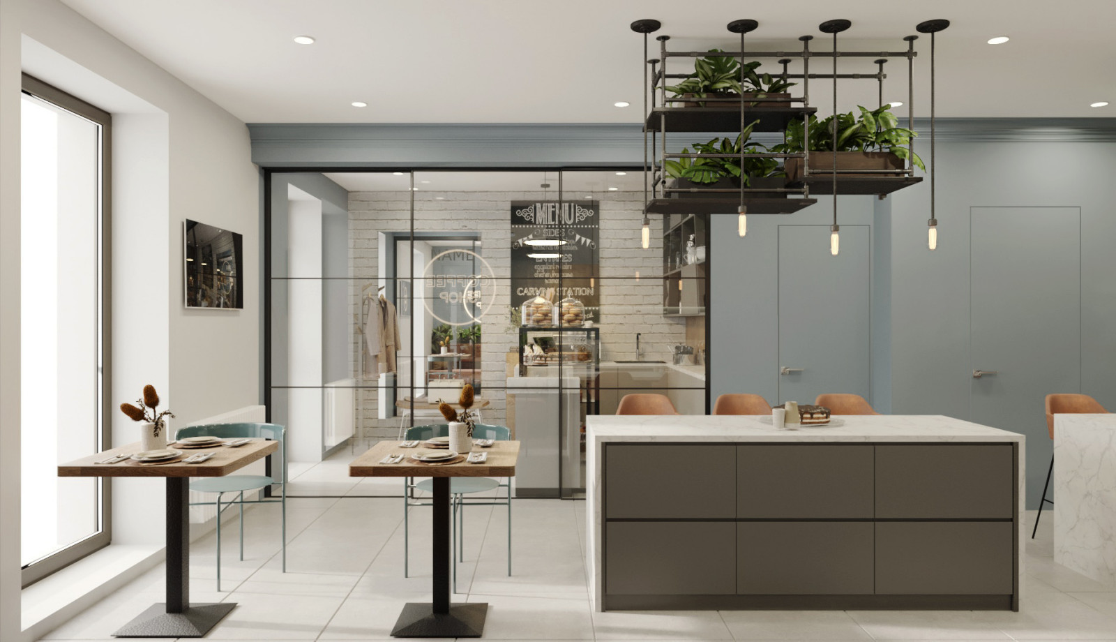 Дизайн интерьера кондитерской в Уфе "Gala Cake"