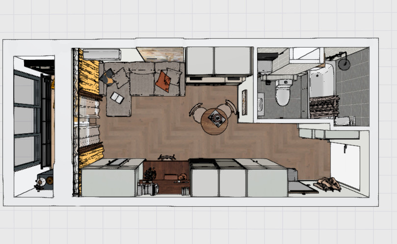 Студия под сдачу 22 кв.м
