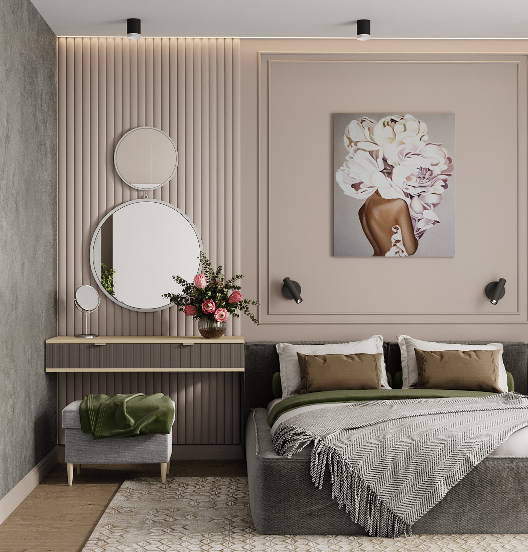 Спальня неоклассика.