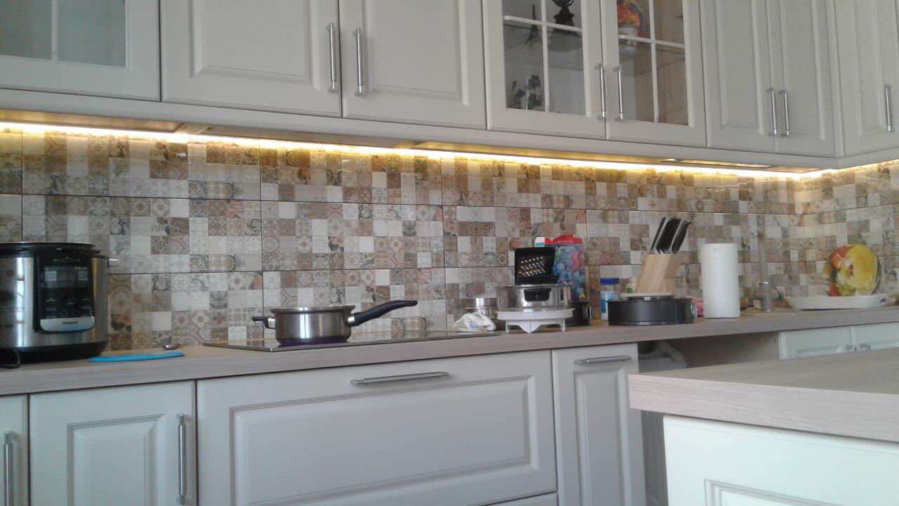 Кухня в стиле современная классика, ЖК Победа, г. Казань