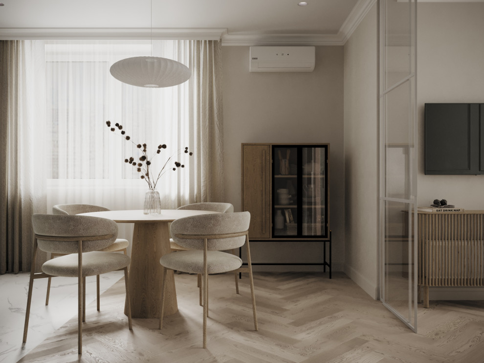 Уютная квартира в спокойных светлых оттенках