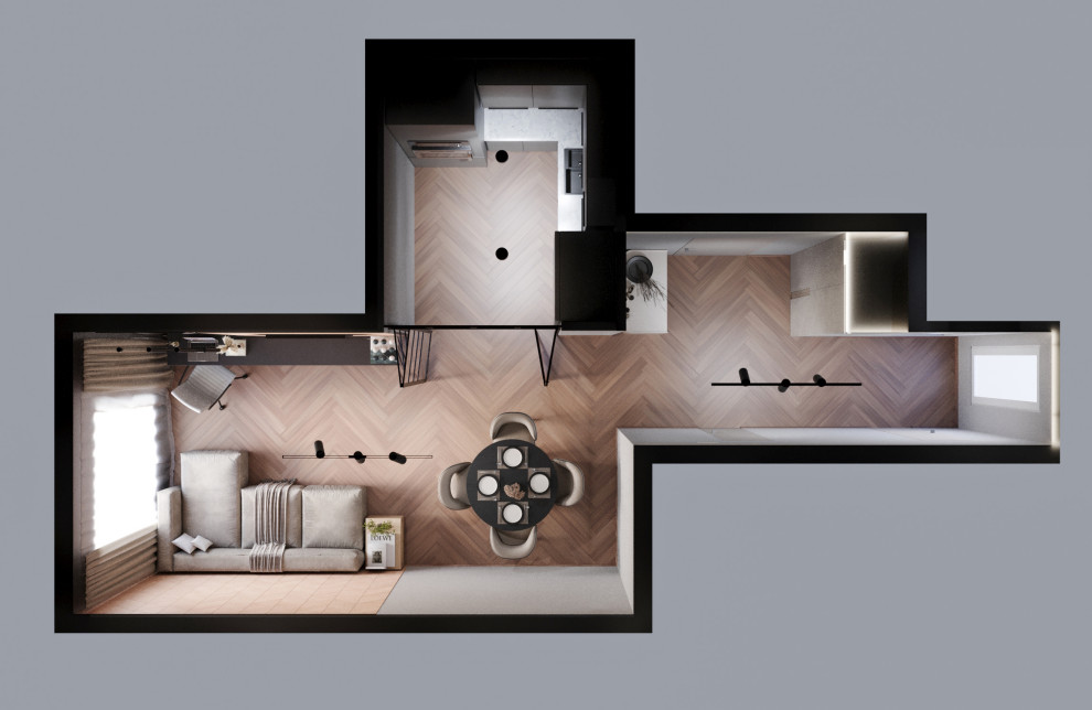 Обложка проекта: Kitchen-living room design | Дизайн кухни-гостиной