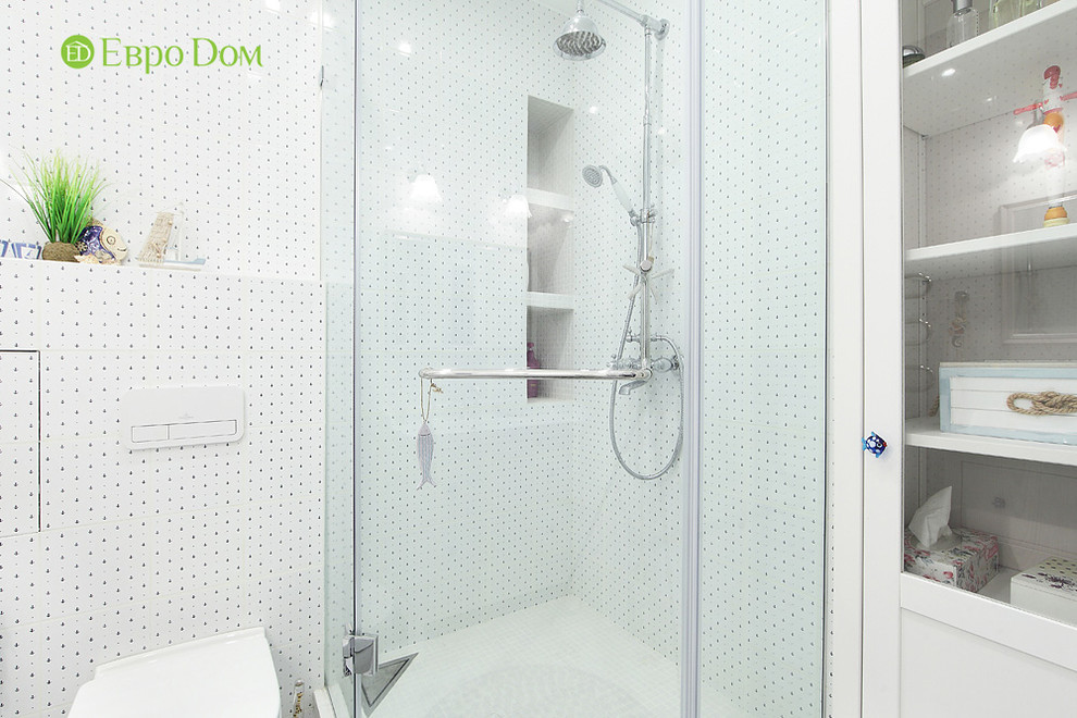 Ремонт двухкомнатной квартиры 74 кв. м в стиле прованс. Фото проекта