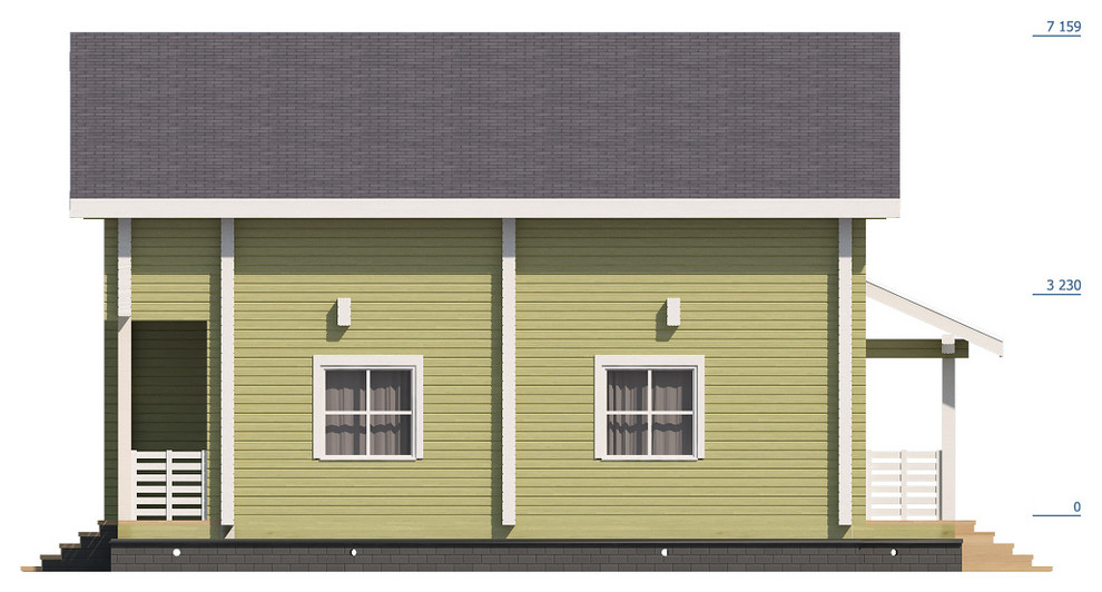 Обложка проекта: Дом из профилированного бруса "Сергиев Посад"