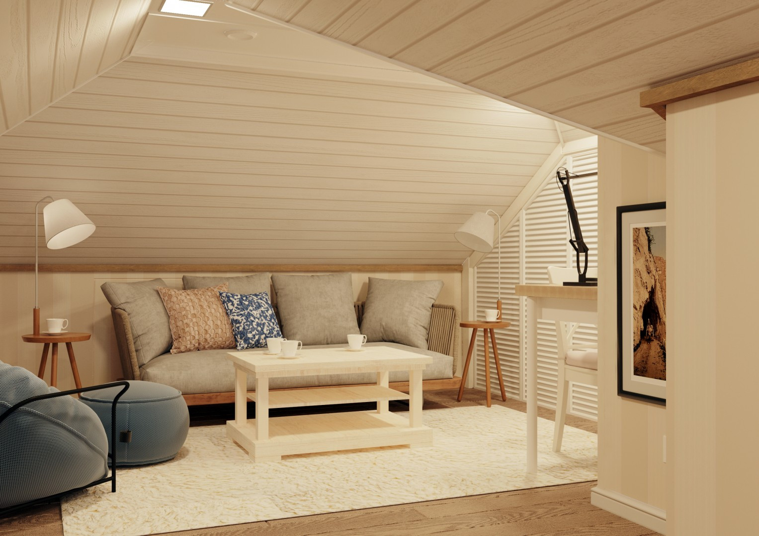 Гостиная в стиле кантри