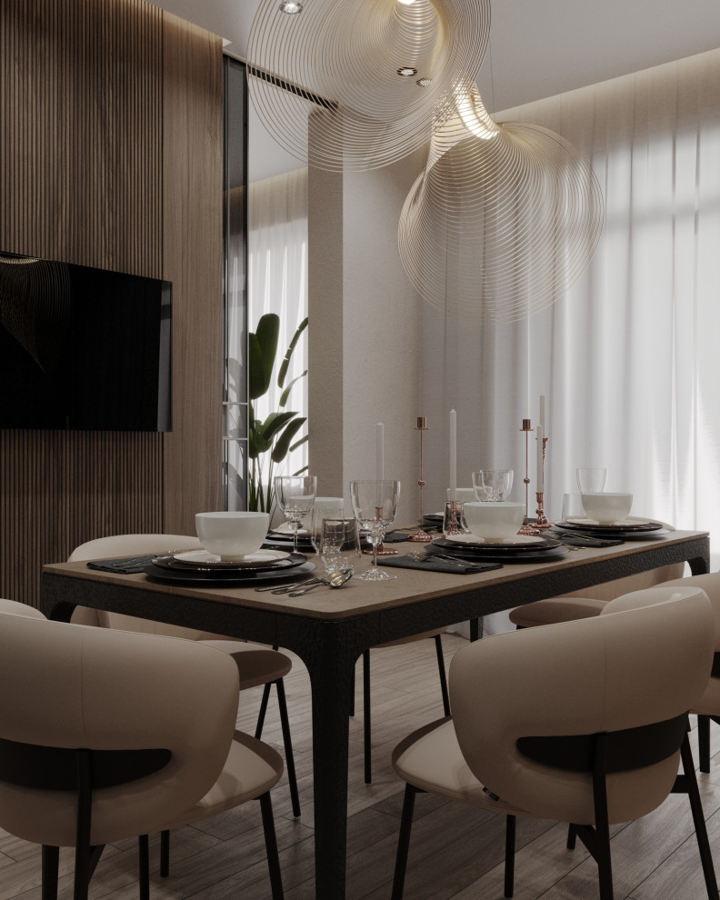 Двухкомнатная квартира с современным дизайном