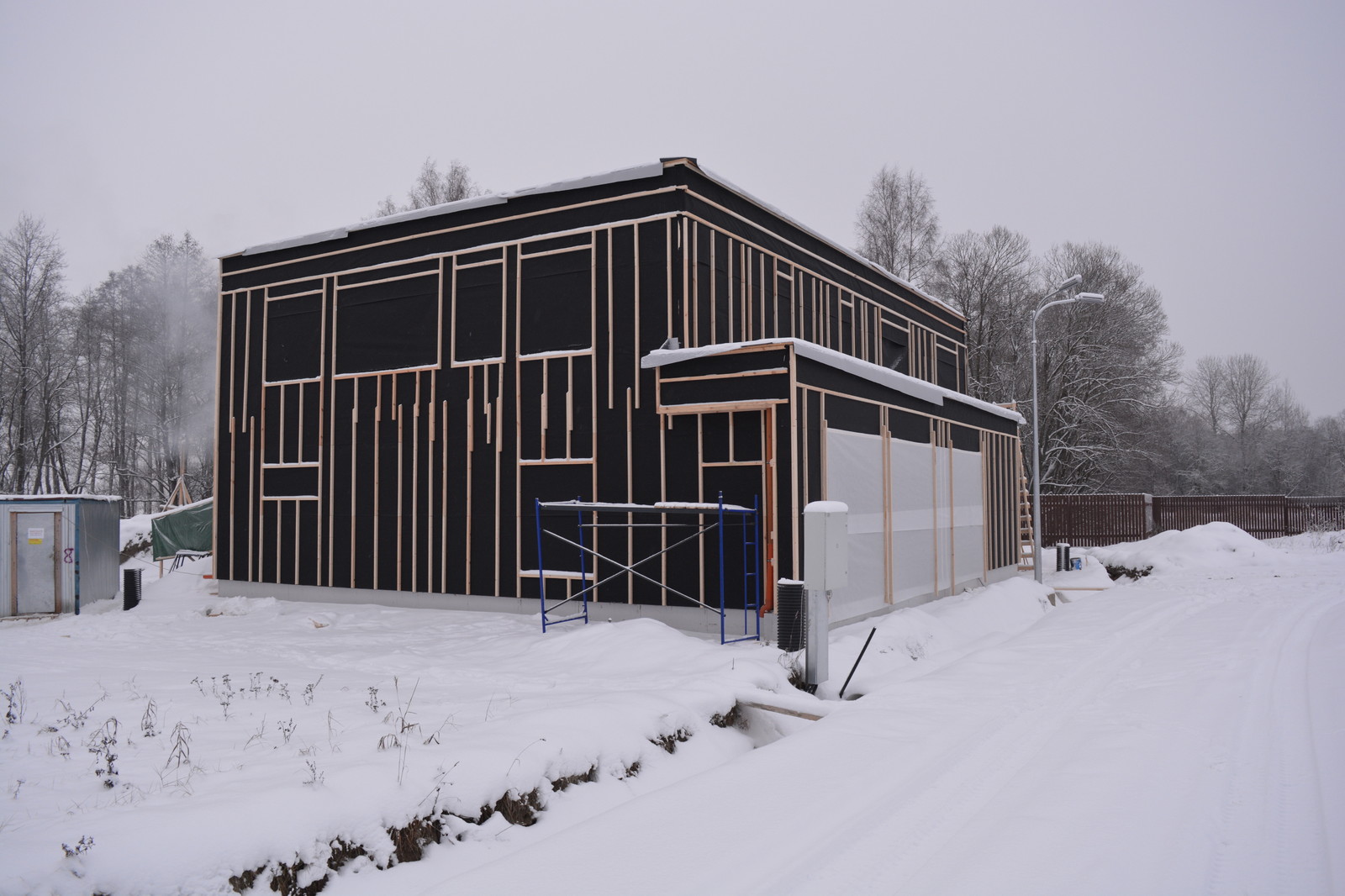 Каркасный дом в современном стиле