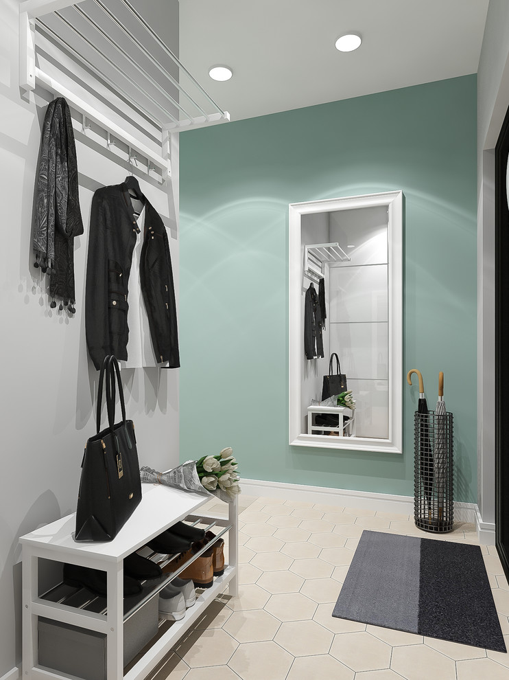 Однокомнатная квартира " Мятная скандинавия" 45 м2