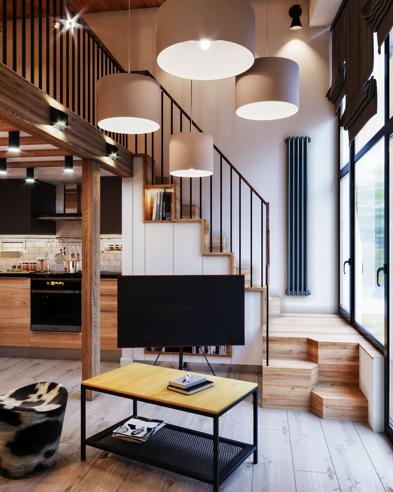 Обложка проекта: Двухуровневая квартира в поселке Красная поляна