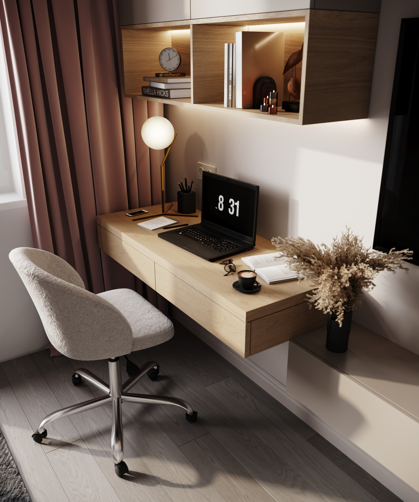 Нежный дизайн для молодой девушки