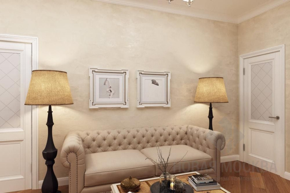 Дизайн-проект трехкомнтатной квартиры 133 кв.м в ЖК «Ломоносовский»