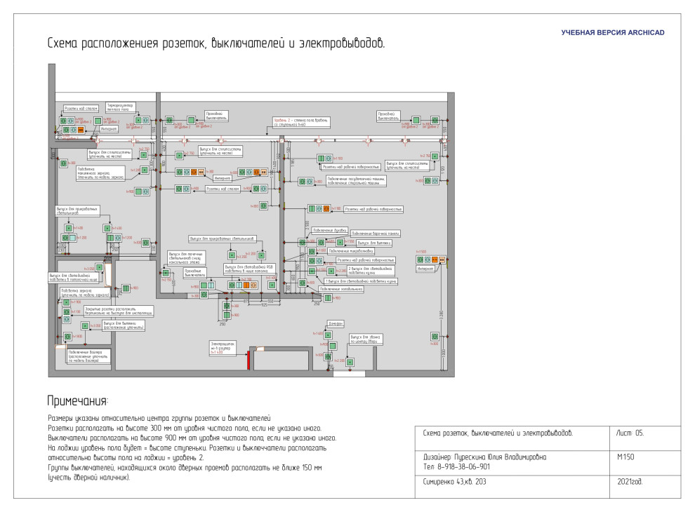 дизайн-проект 3-х комнатной квартиры