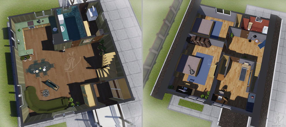 Эскизный проект индивидуального двухэтажного жилого дома в г. Кохма