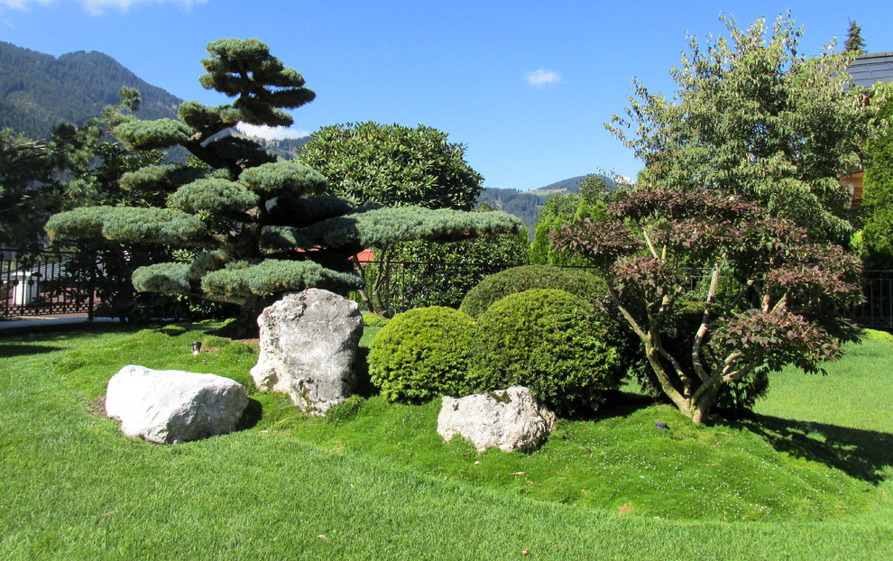 Japanese style garden design & Waterfall construction in Tyrol