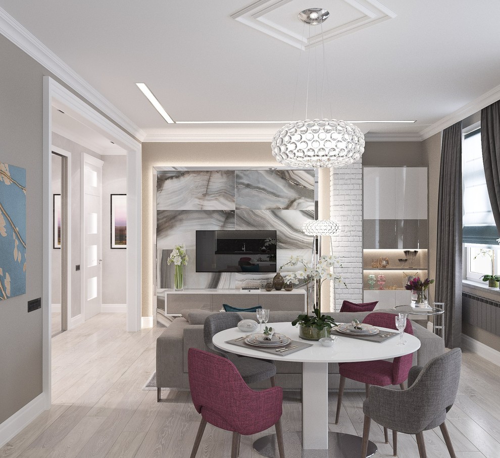 Обложка проекта: Проект кухни-гостиной в Питере