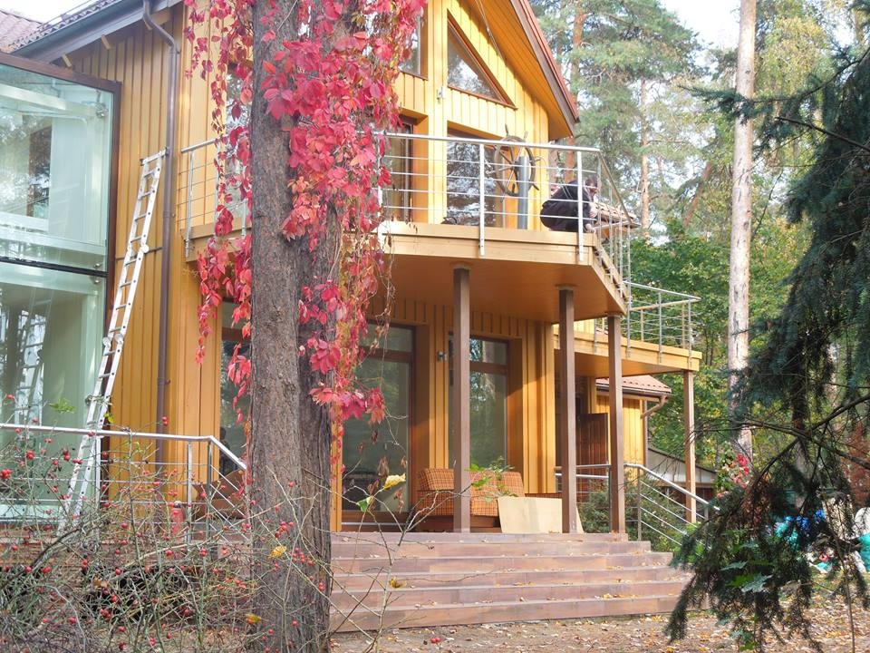 Нержавеющие перила террасы