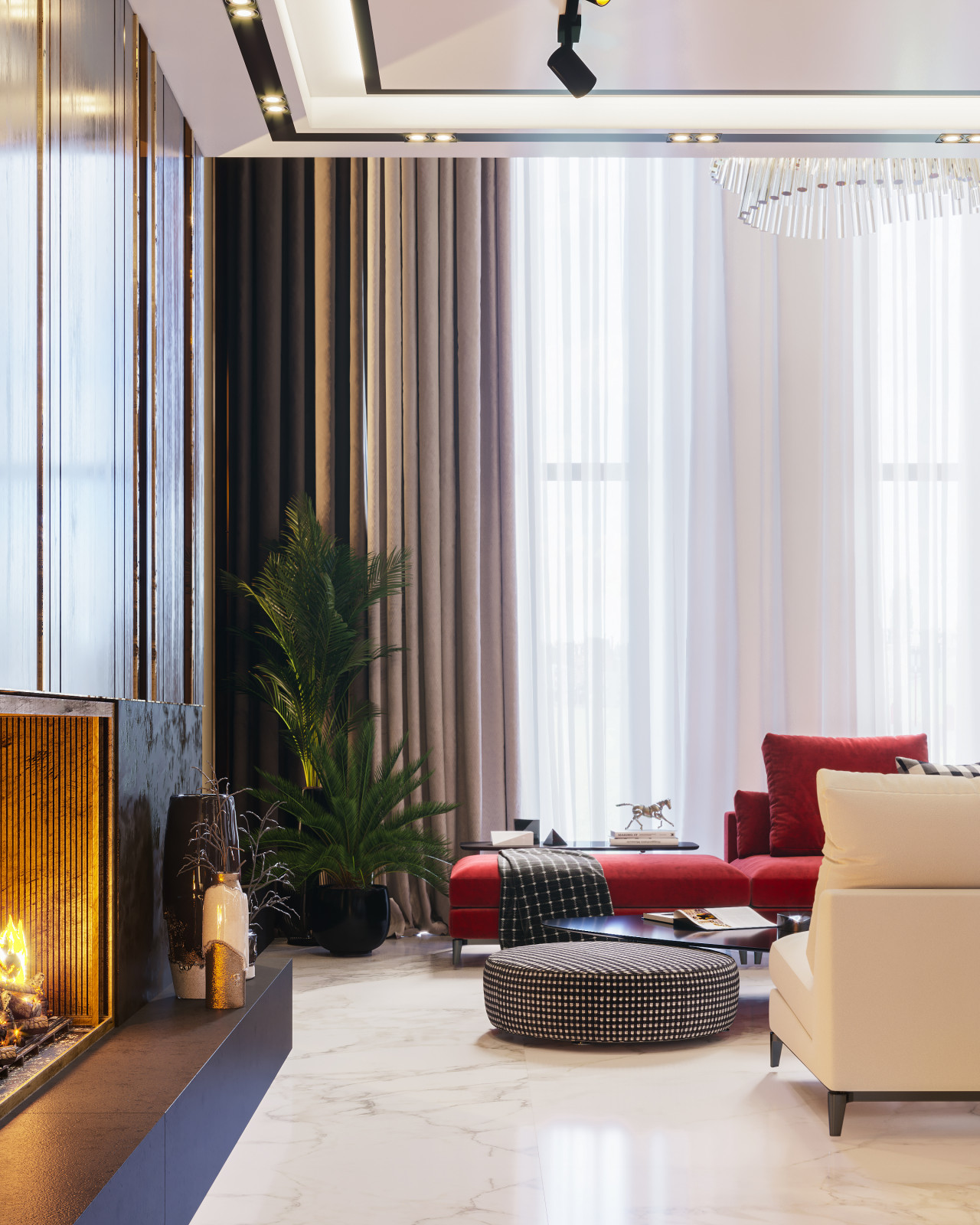 Обложка проекта: Гостиная в доме