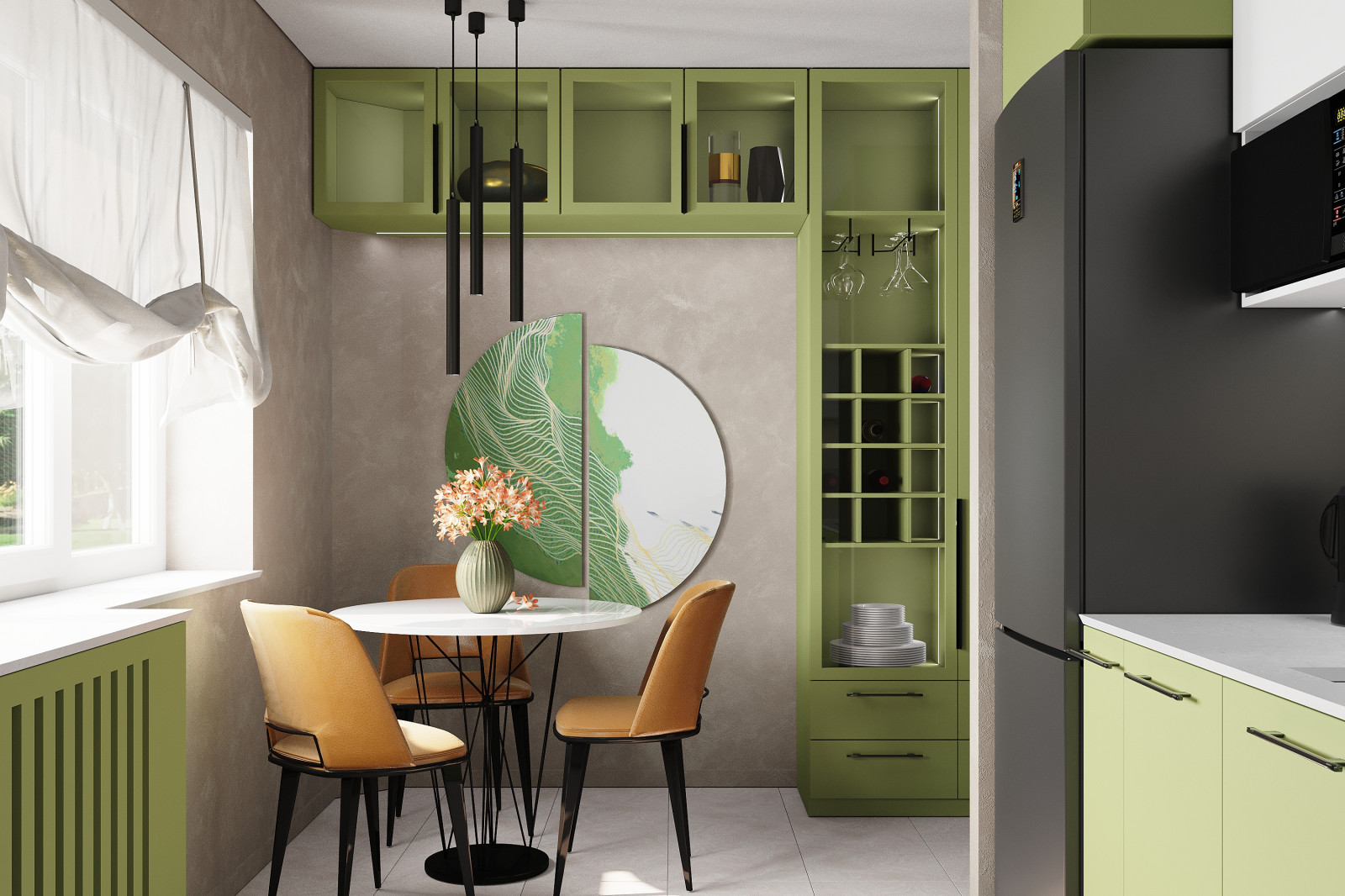 Обложка проекта: Освежающая кухня для Коттеджа