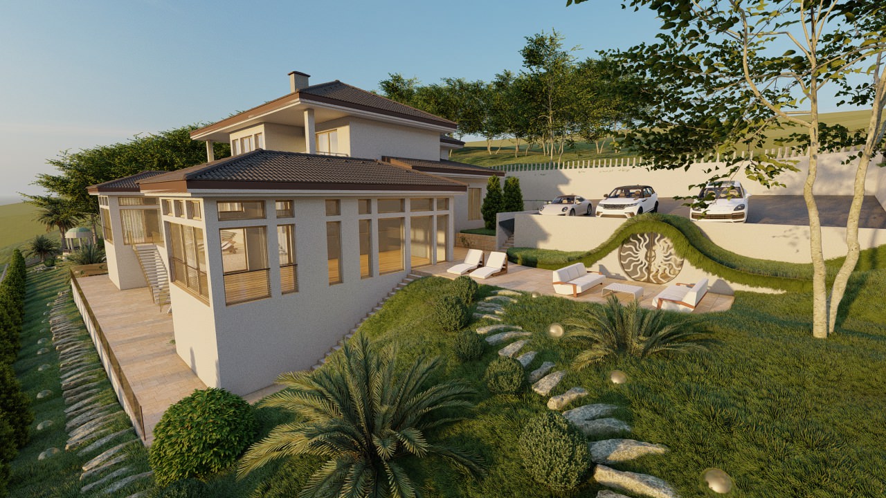 Благоустройство загородного дома (S 40 соток)