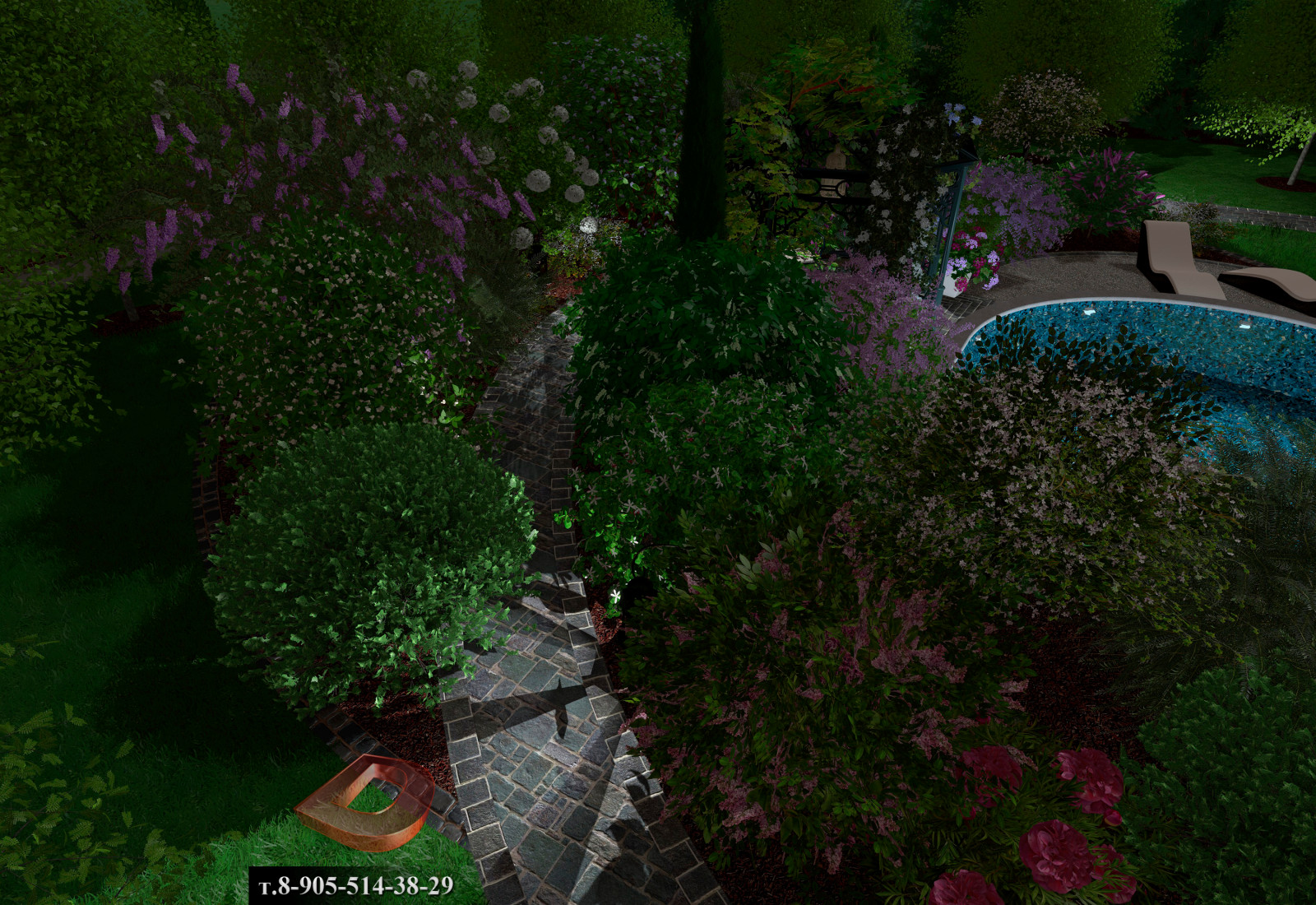 Проект ландшафтного дизайна участка 15,5 соток, Прибалтика , 2019г.