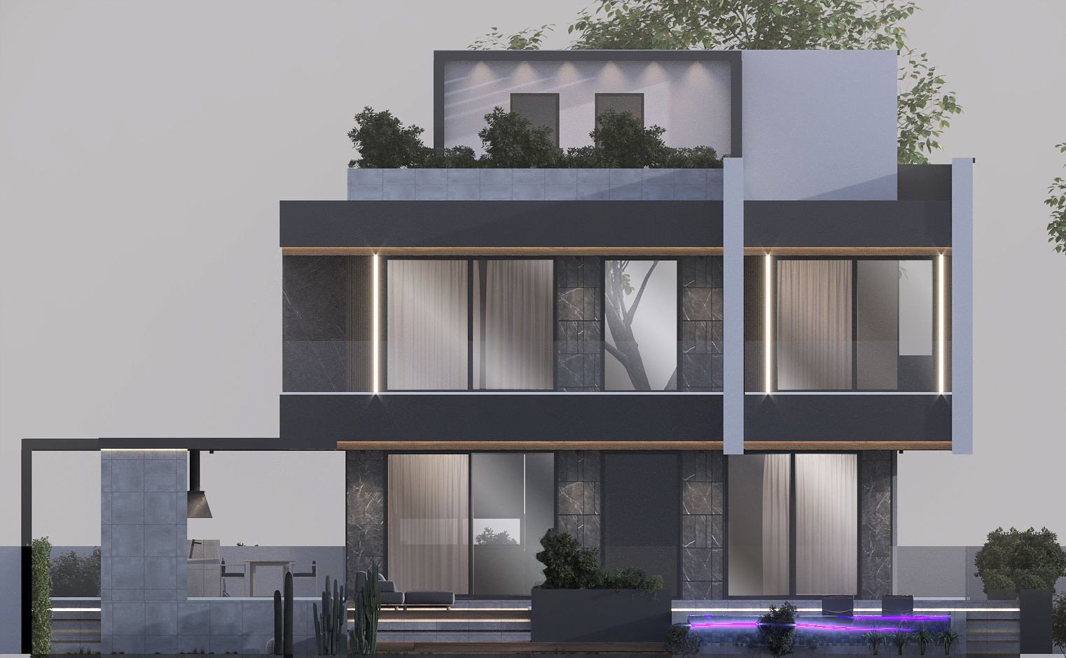 Cottage Facade Design in Peyia, Cyprus