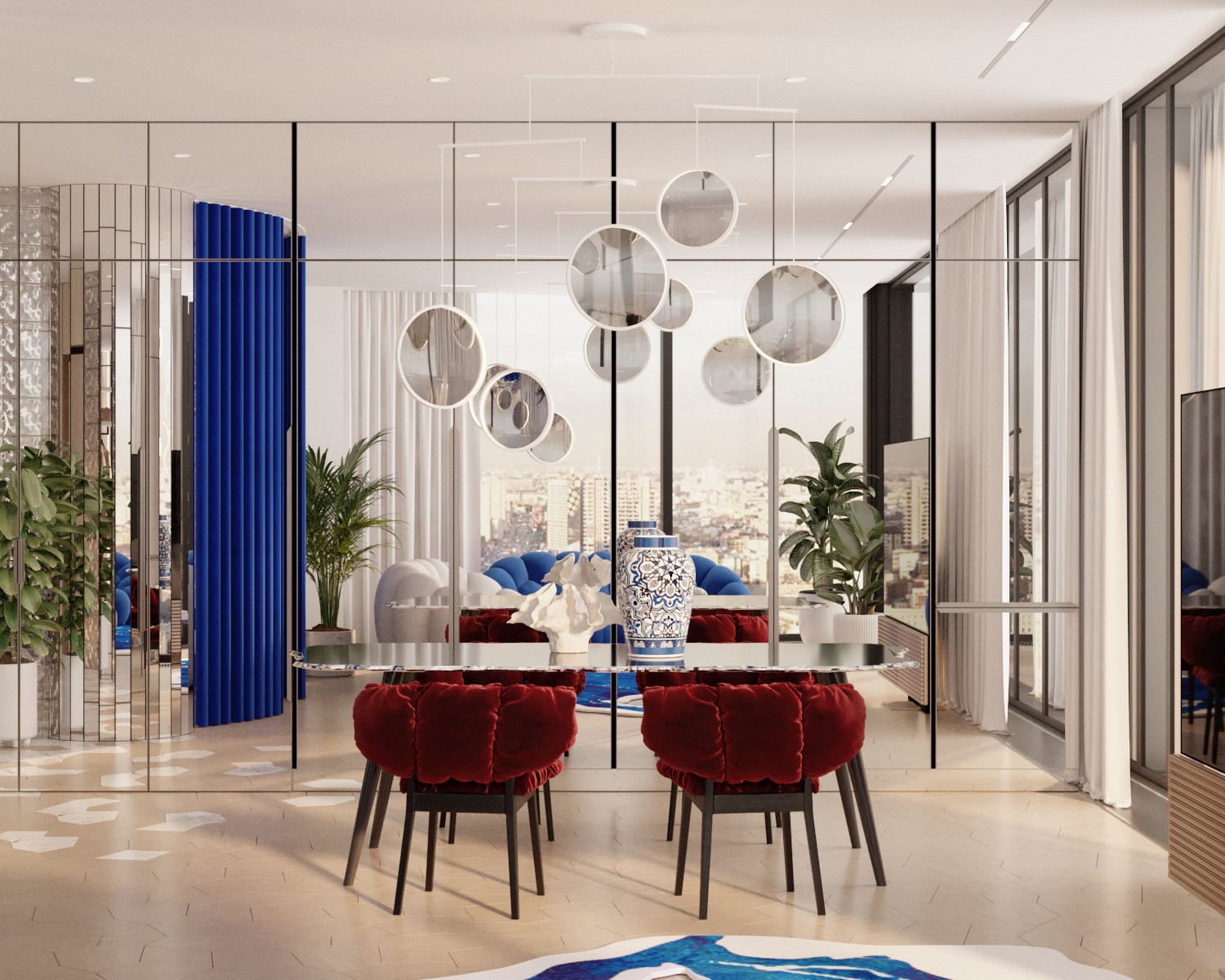 Квартира в стиле фотостудии без единой стены