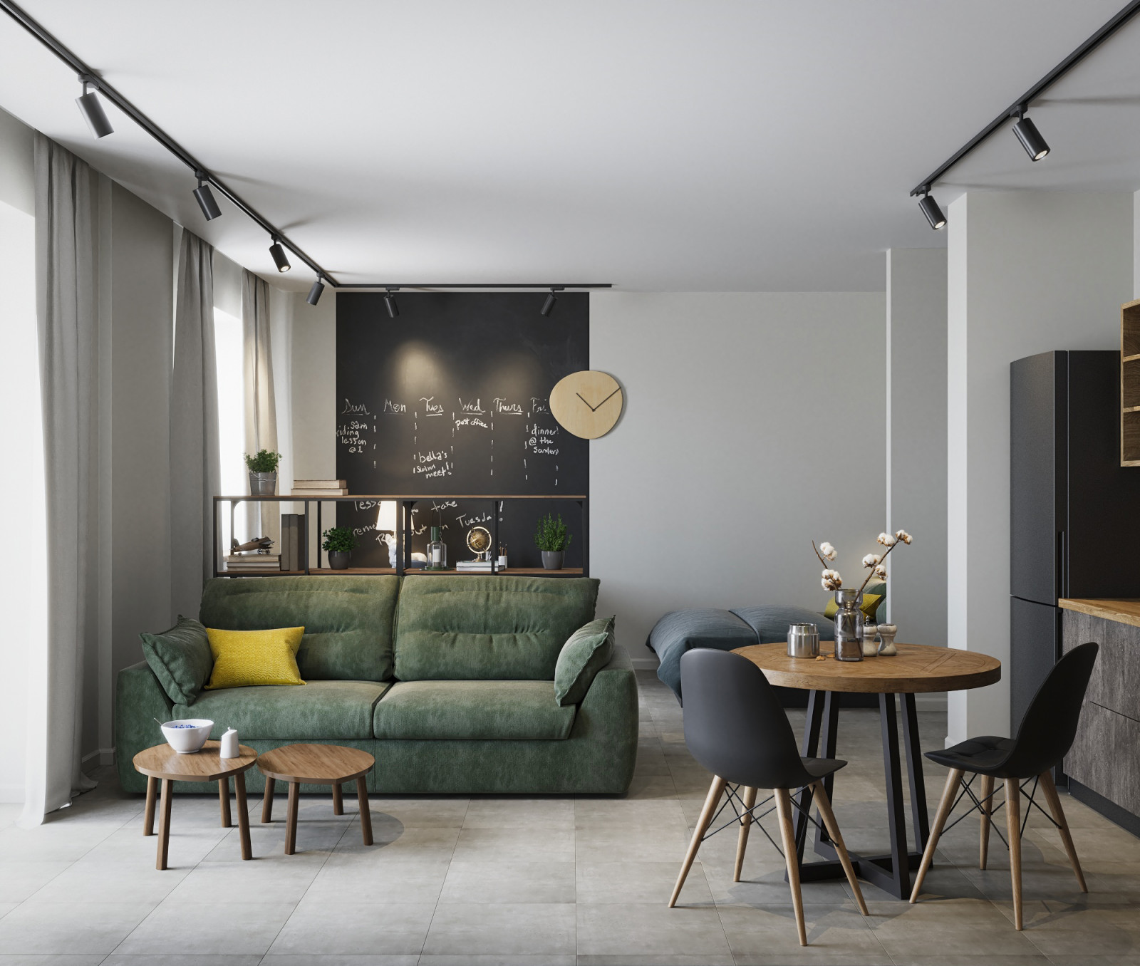 Гостиная-кухня