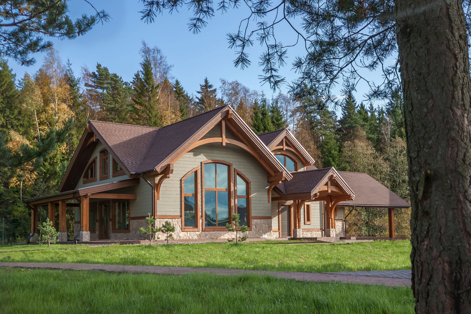 Дом по технологии Timber Frame