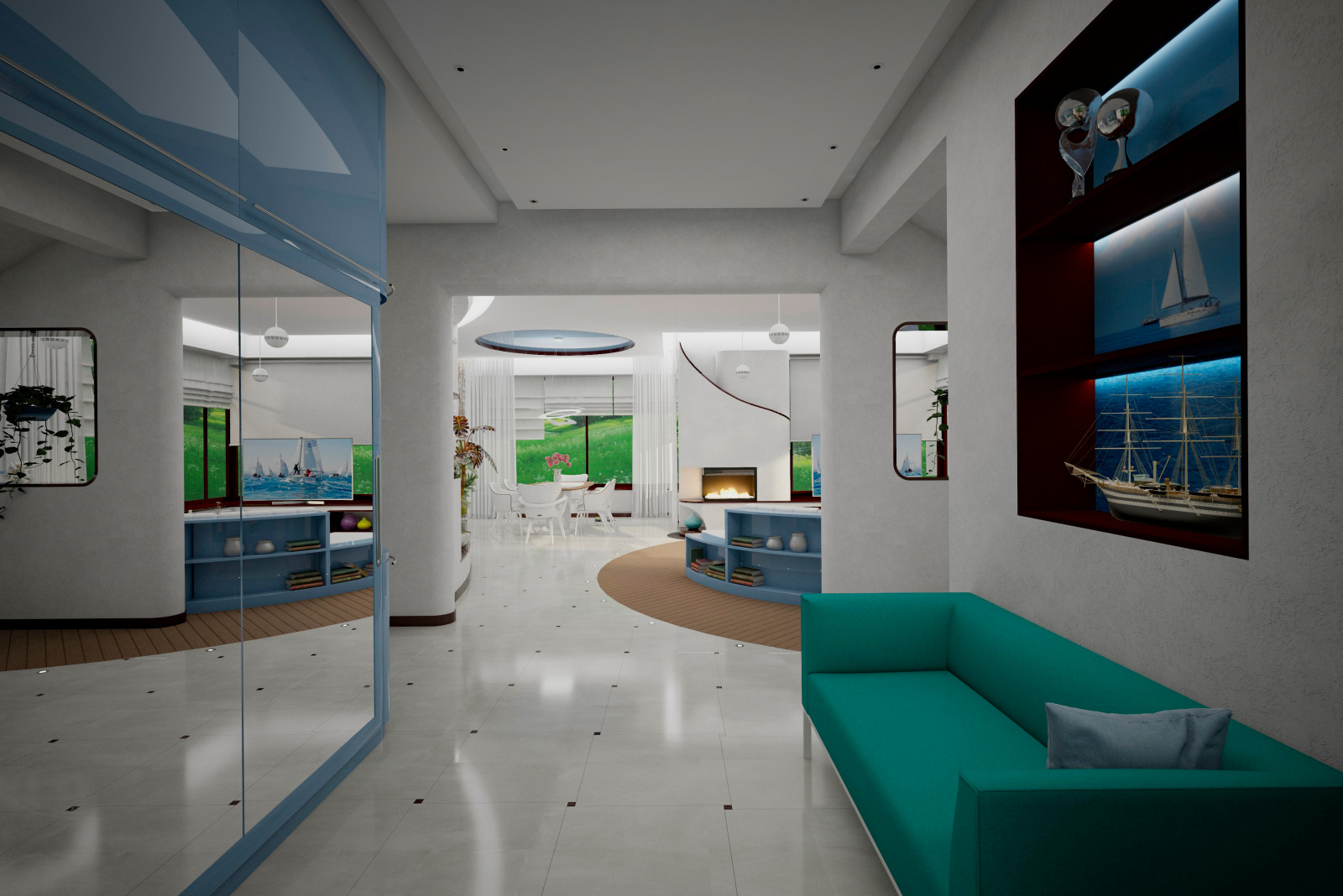 Обложка проекта: Дом в стиле яхты