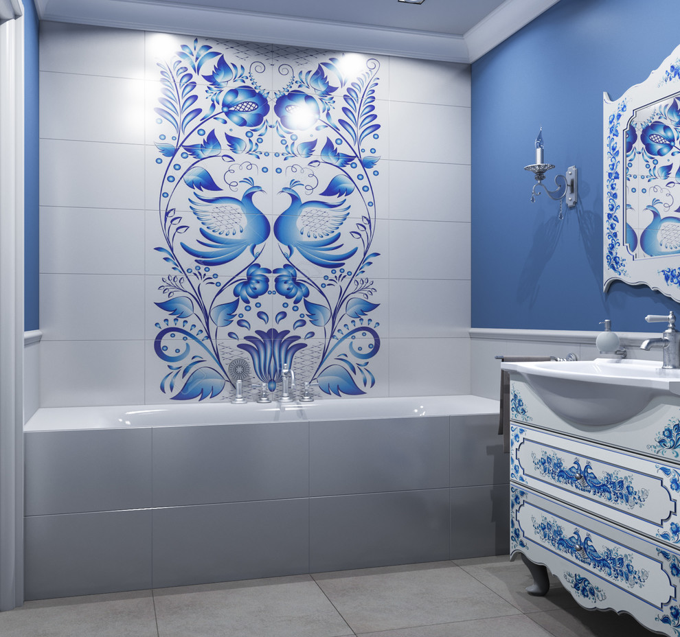 Обложка проекта: 3-х комнатная квартира с элементами славянского стиля