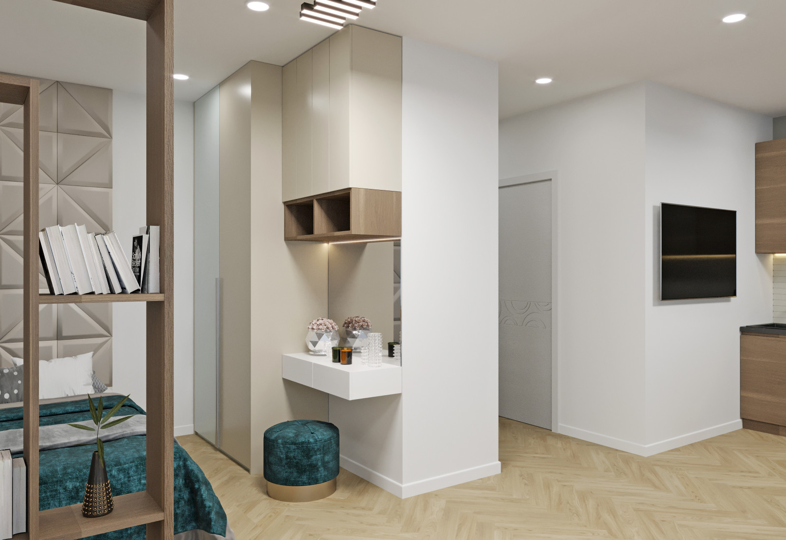 Интерьер для девушки-студентки