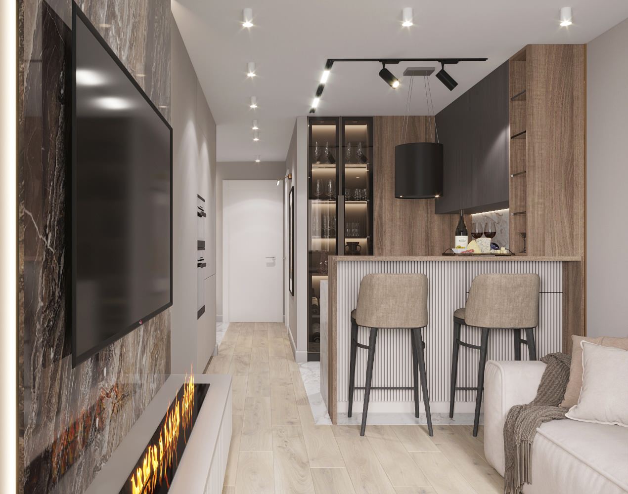 Проект квартиры 76 кв.м. 2022г.