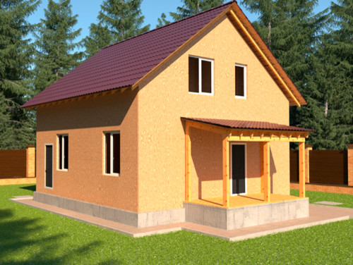 Каркасный дом Экстерьер