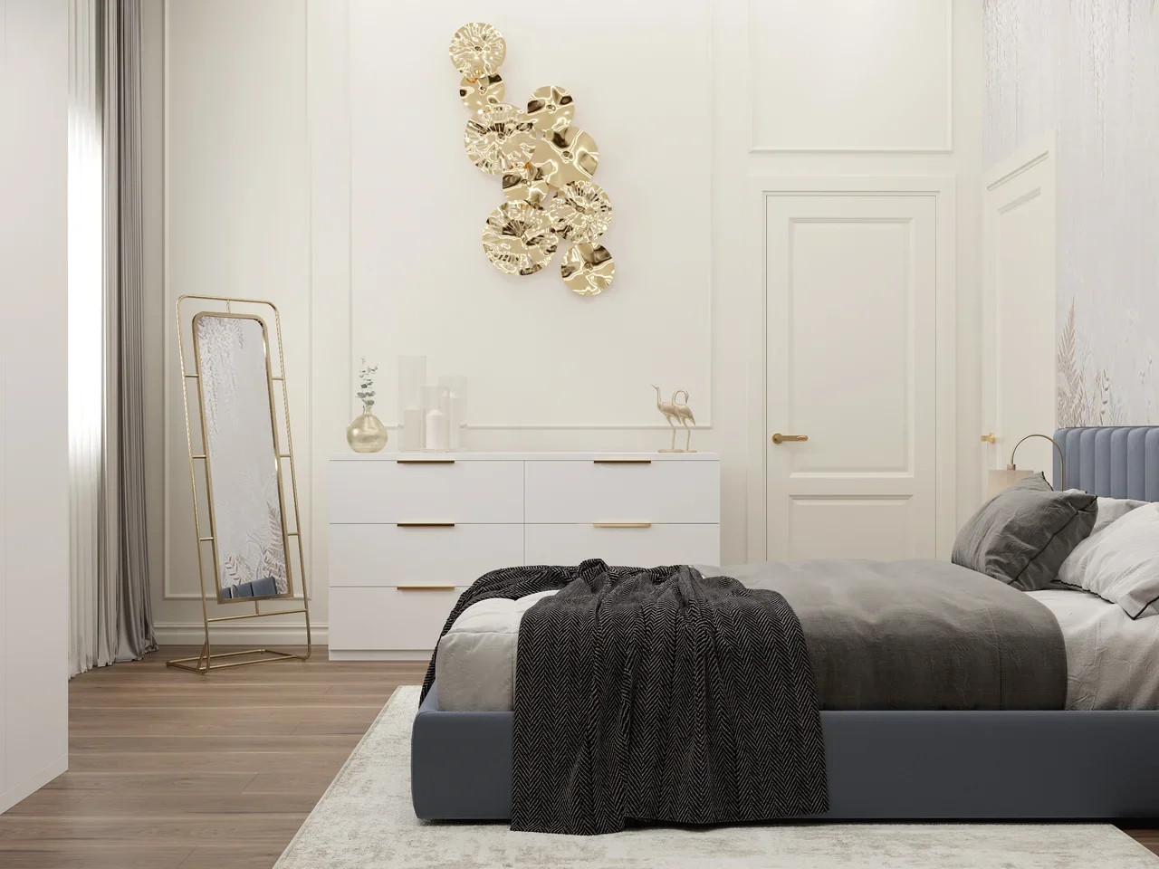 Частный дом, дизайн-проект неоклассика