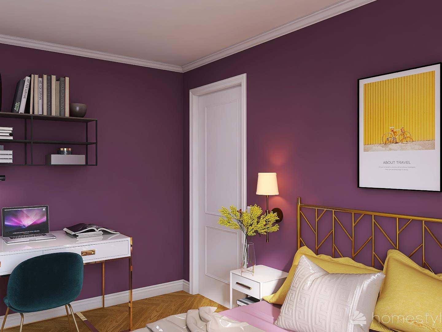 Фиолетовая спальня