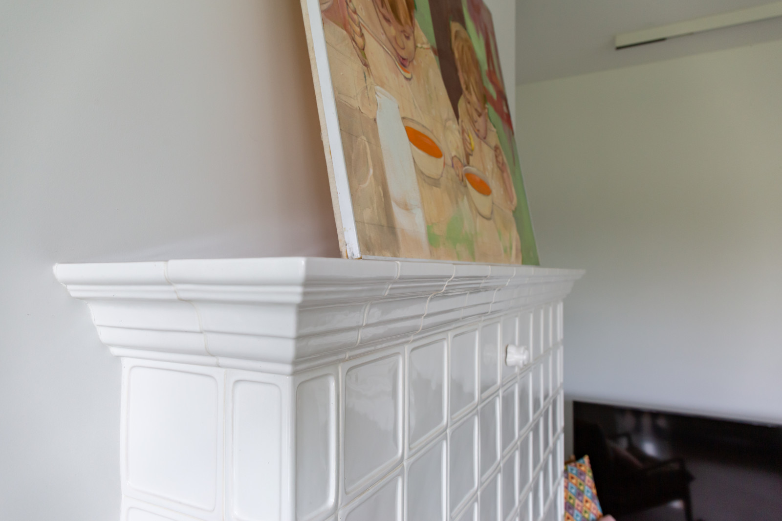 Каминный керамический портал.