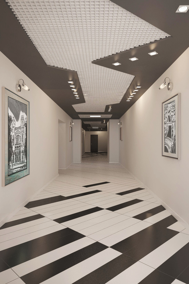 Интерьерное решение холла общественного помещения