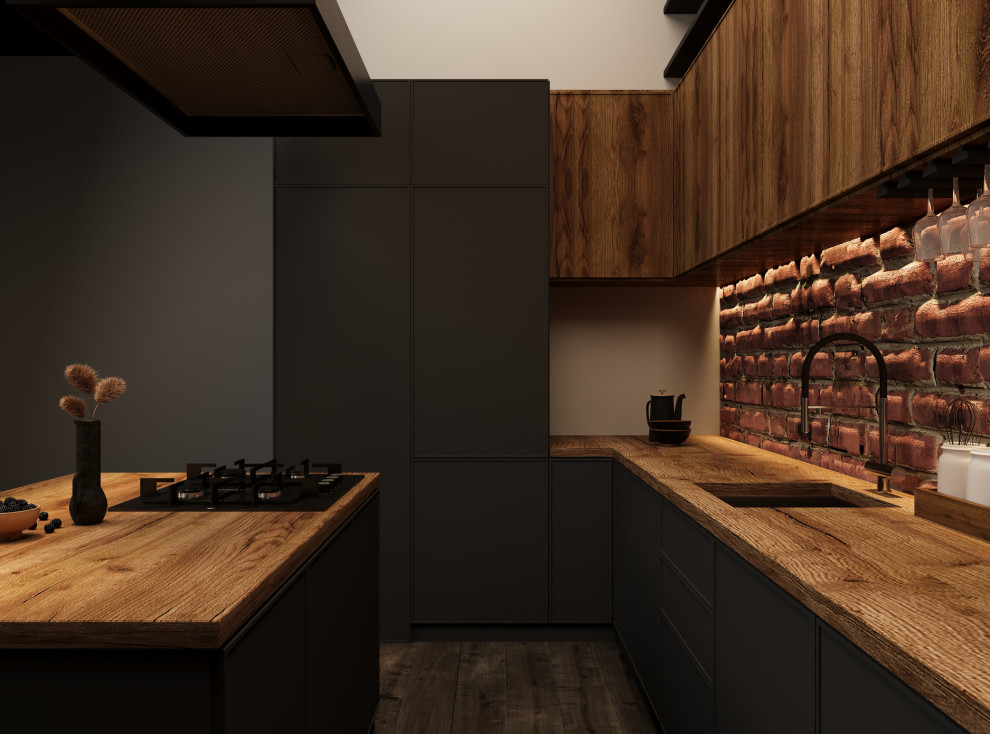 Кухня в стиле лофт