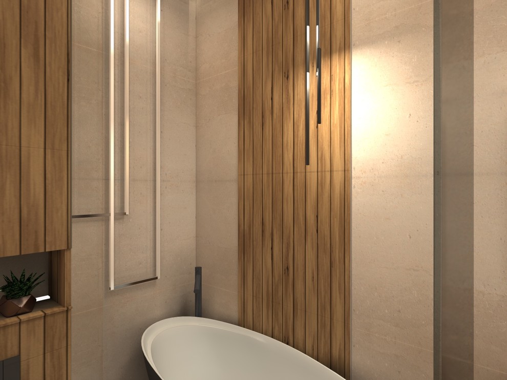 Тишина внутри. Квартира 155,7 кв м в ЖК "Полянка-44"