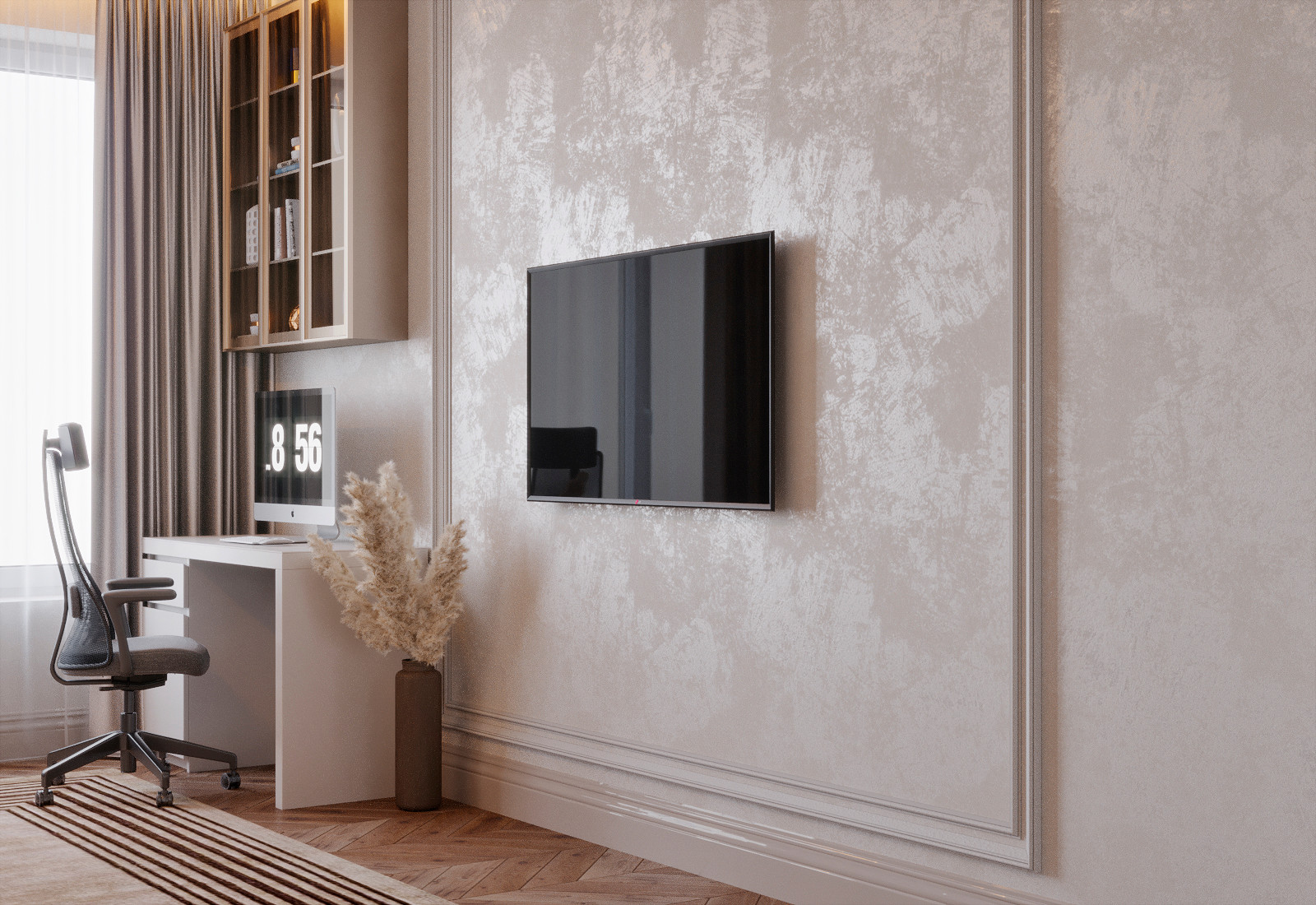 ДИЗАЙН ИНТЕРЬЕРА КВАРТИРЫ В ЖК РОДНОЙ ГОРОД. ВОРОНЦОВСКИЙ ПАРК, 114 КВ.М