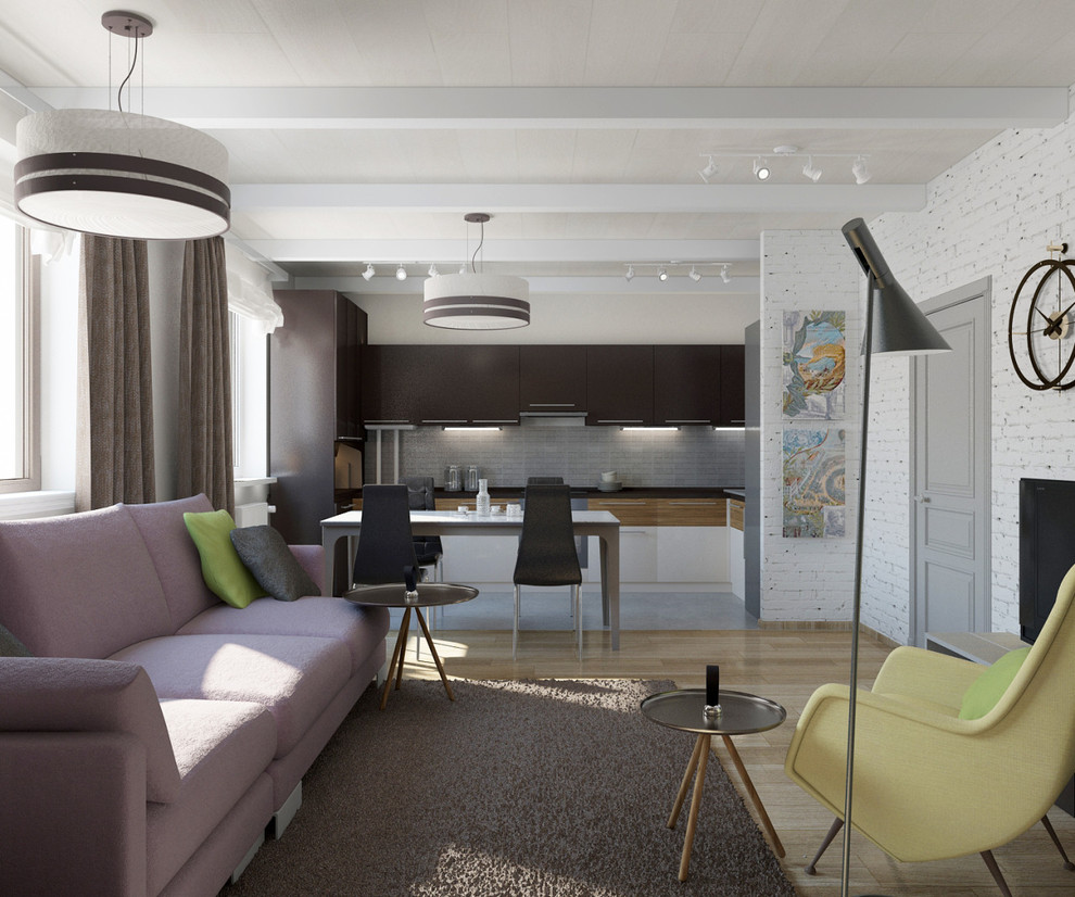 Кухня-гостиная для молодой семьи