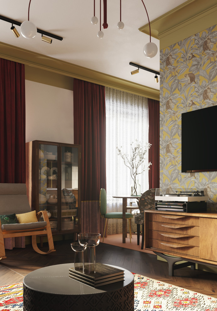 Яркая квартира "с характером" в ЖК Shome в стиле фьюжн